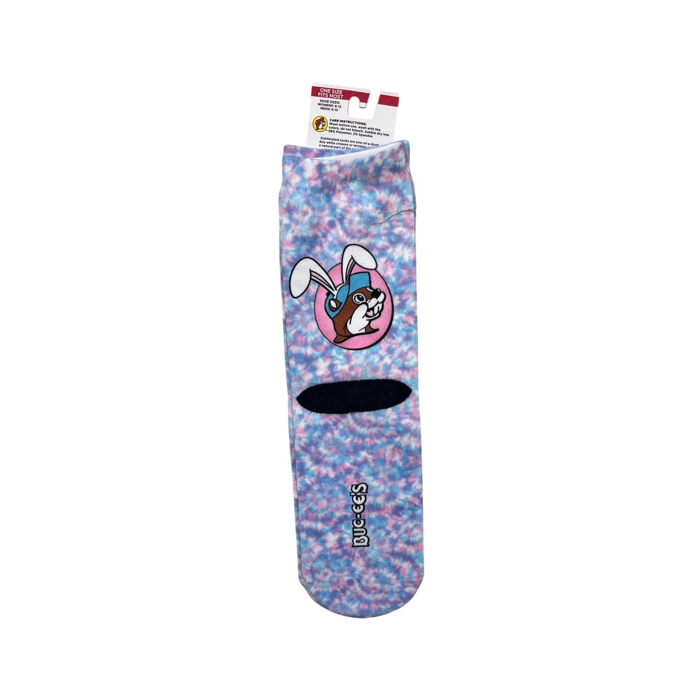 Buc-Ees Unisex OSFM Crew Socks W/ Bunny Design #8157