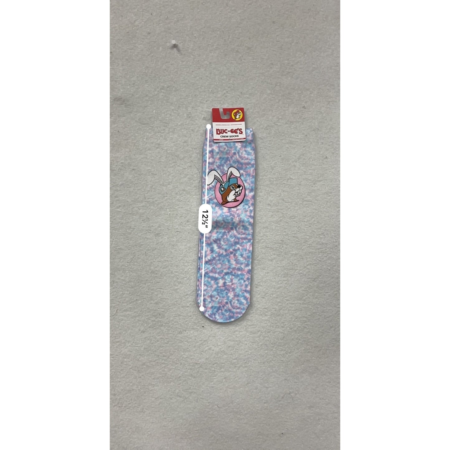 Buc-Ees Unisex OSFM Crew Socks W/ Bunny Design #8157