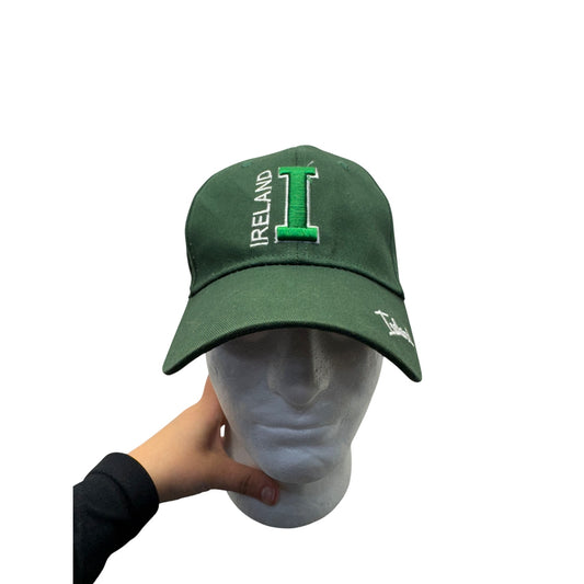 Ireland Embroidered Green Adjustable Baseball Cap With Brass Buckle Strap #9787