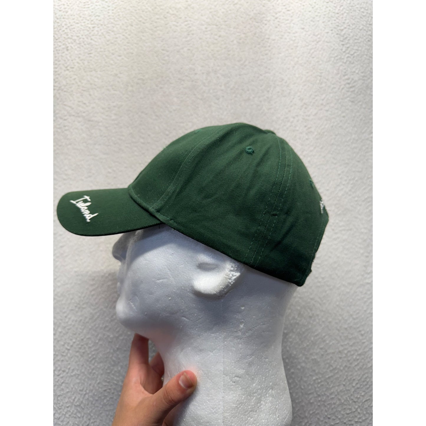 Ireland Embroidered Green Adjustable Baseball Cap With Brass Buckle Strap #9787