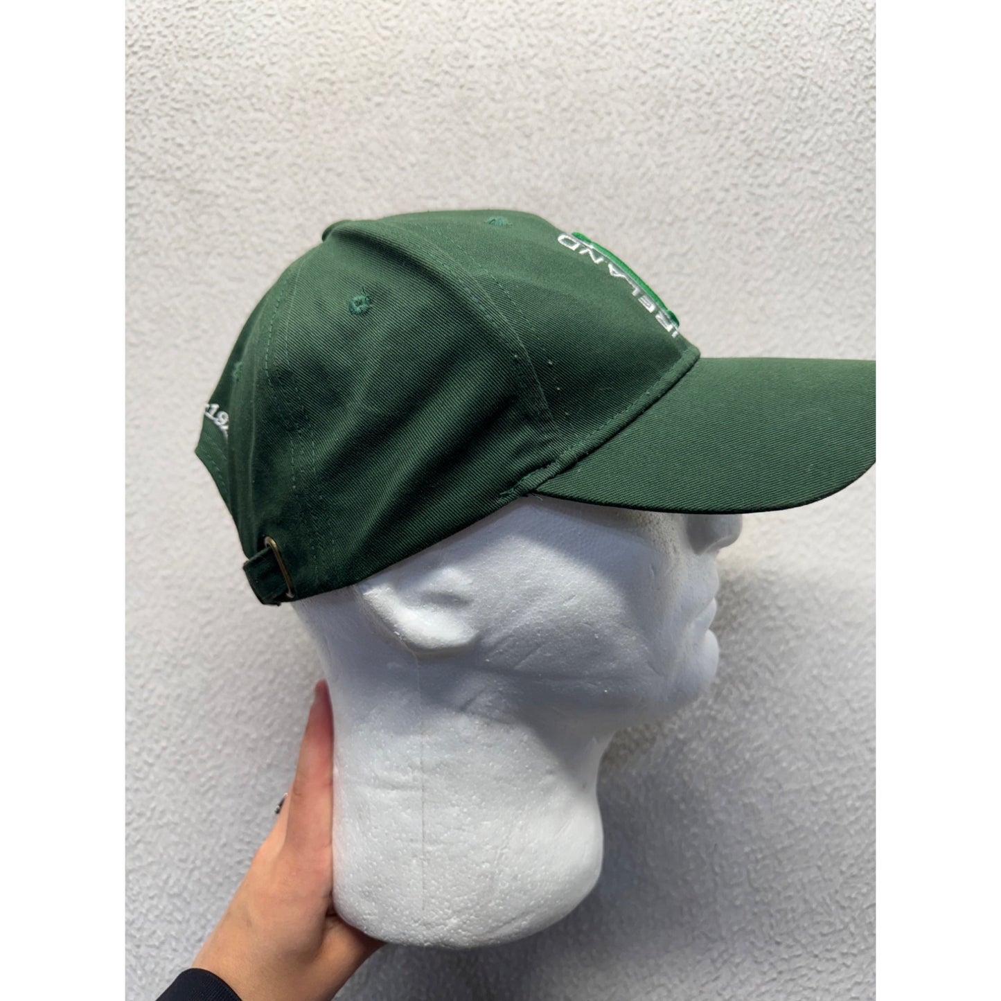 Ireland Embroidered Green Adjustable Baseball Cap With Brass Buckle Strap #9787
