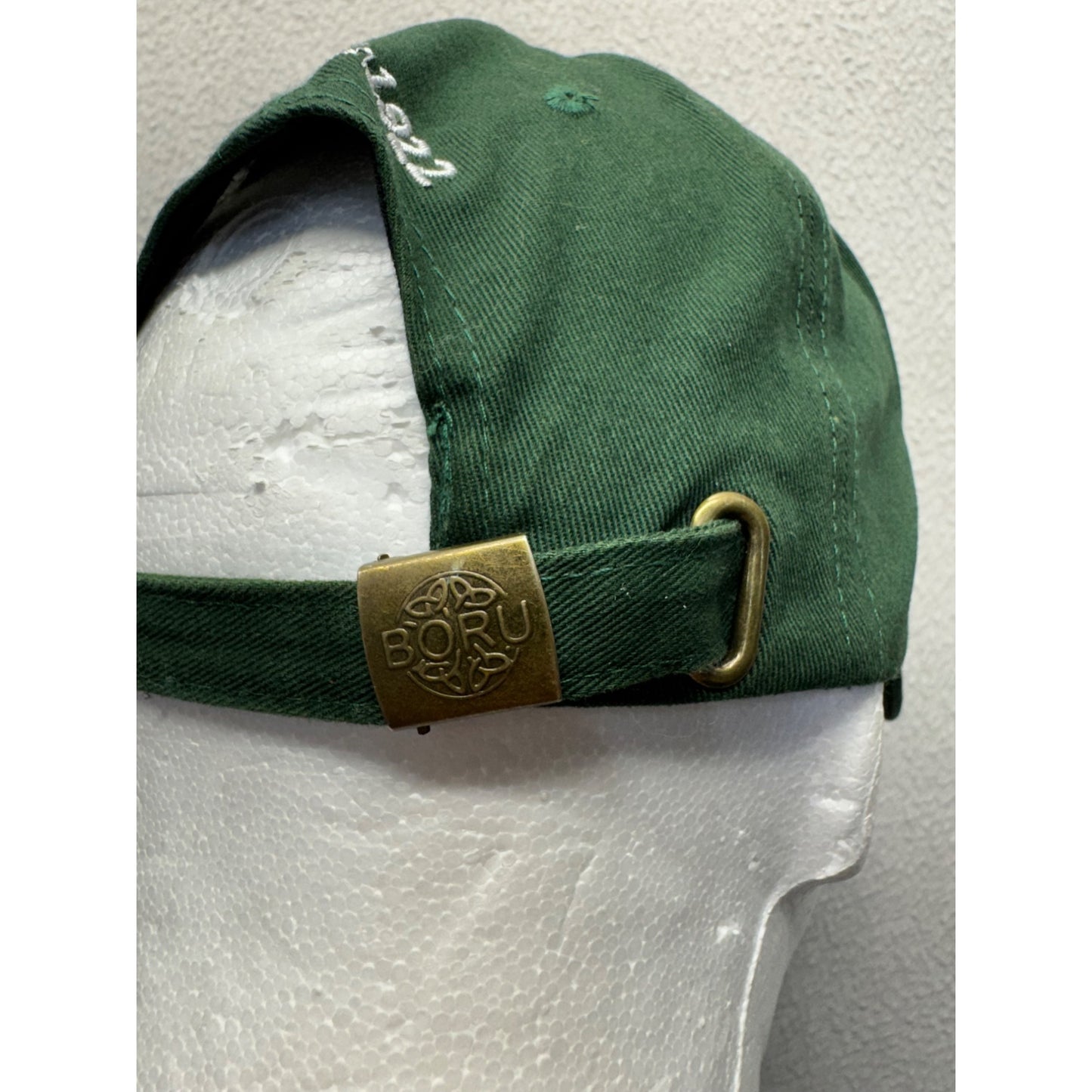 Ireland Embroidered Green Adjustable Baseball Cap With Brass Buckle Strap #9787