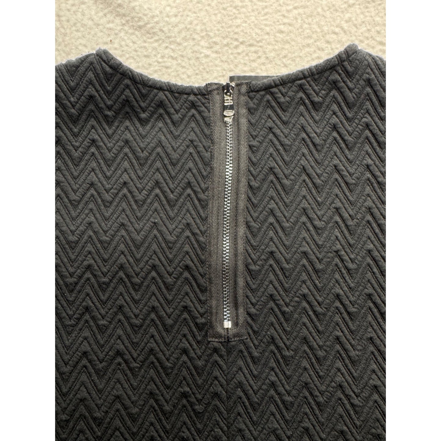 Black Two-Piece Skirt & Top Set 3/4 Sleeves  Womens Medium #7794