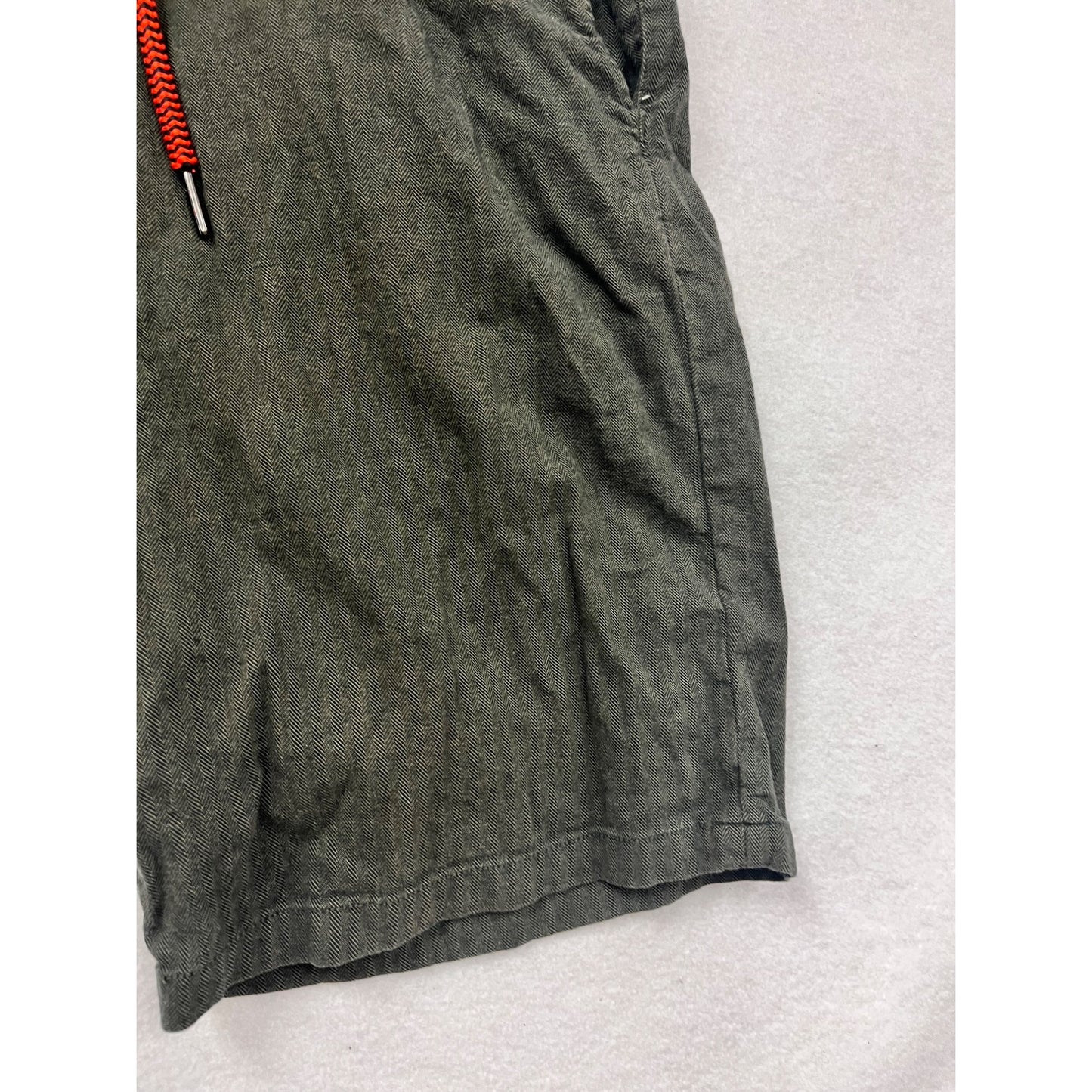 Mens Civil Society Olive Green Drawstring Shorts Size 36 #6769