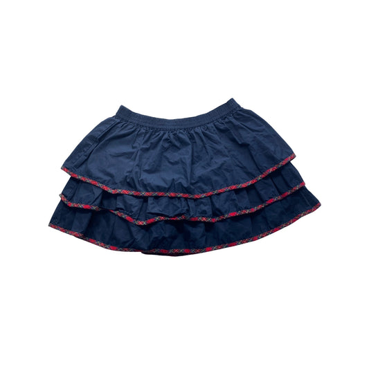 Kids Navy Blue lands end ruffle skirt #5470