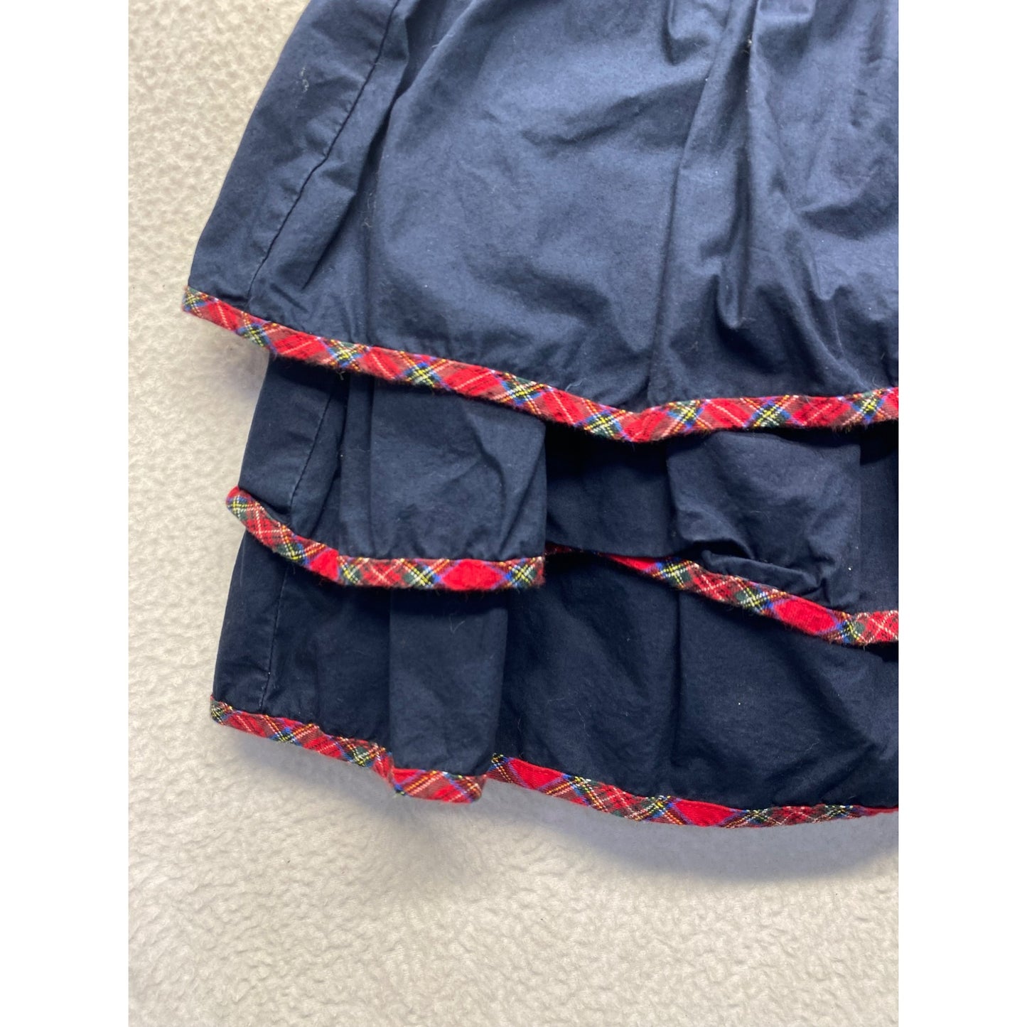 Kids Navy Blue lands end ruffle skirt #5470