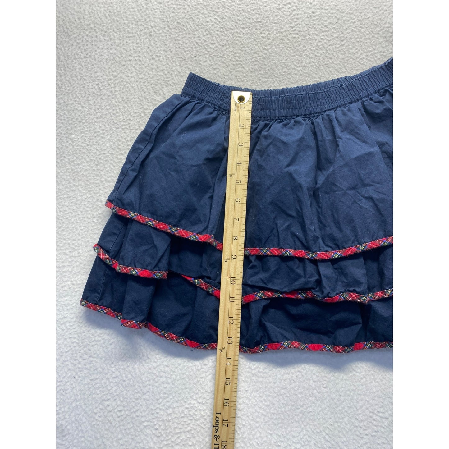 Kids Navy Blue lands end ruffle skirt #5470