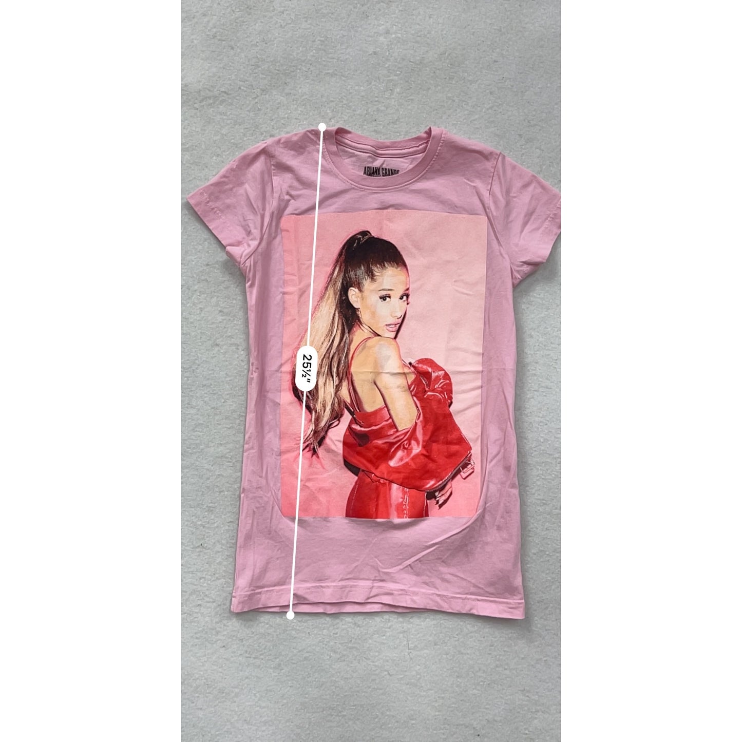 Ariana Grande Dangerous Woman Tour Pink Graphic T-Shirt S #8785