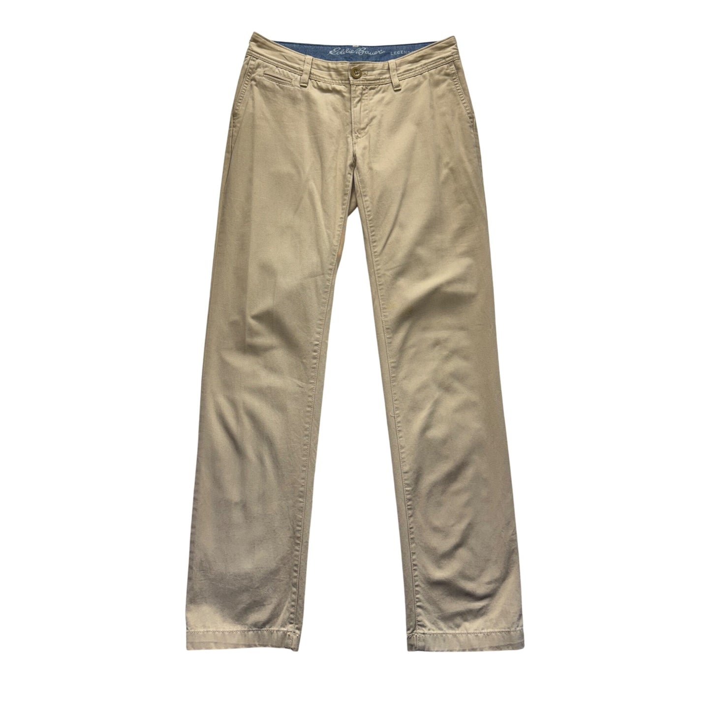 Eddie Bauer Straight Leg Khaki Pants Size 4 Made In Sri Lanka #167B