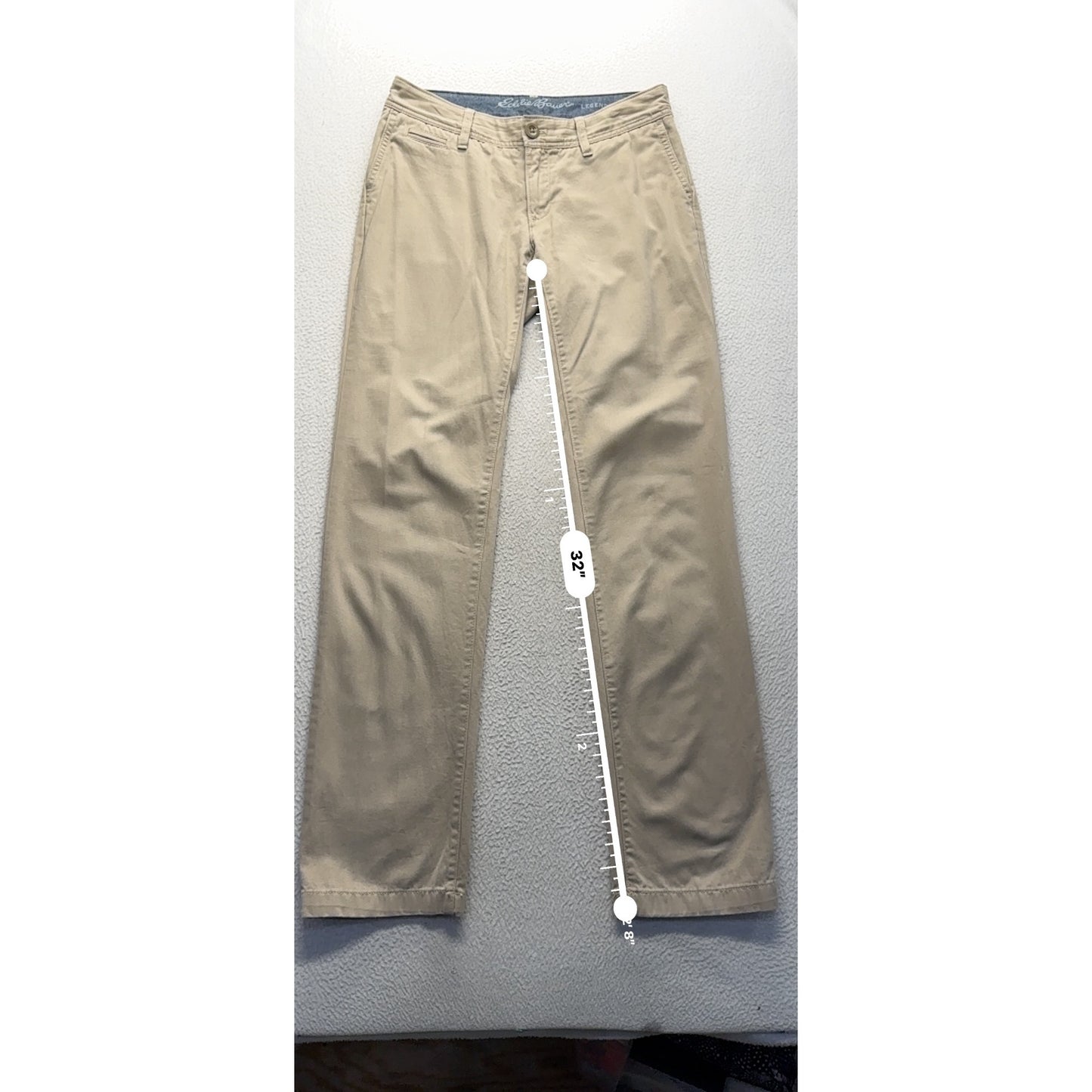 Eddie Bauer Straight Leg Khaki Pants Size 4 Made In Sri Lanka #167B