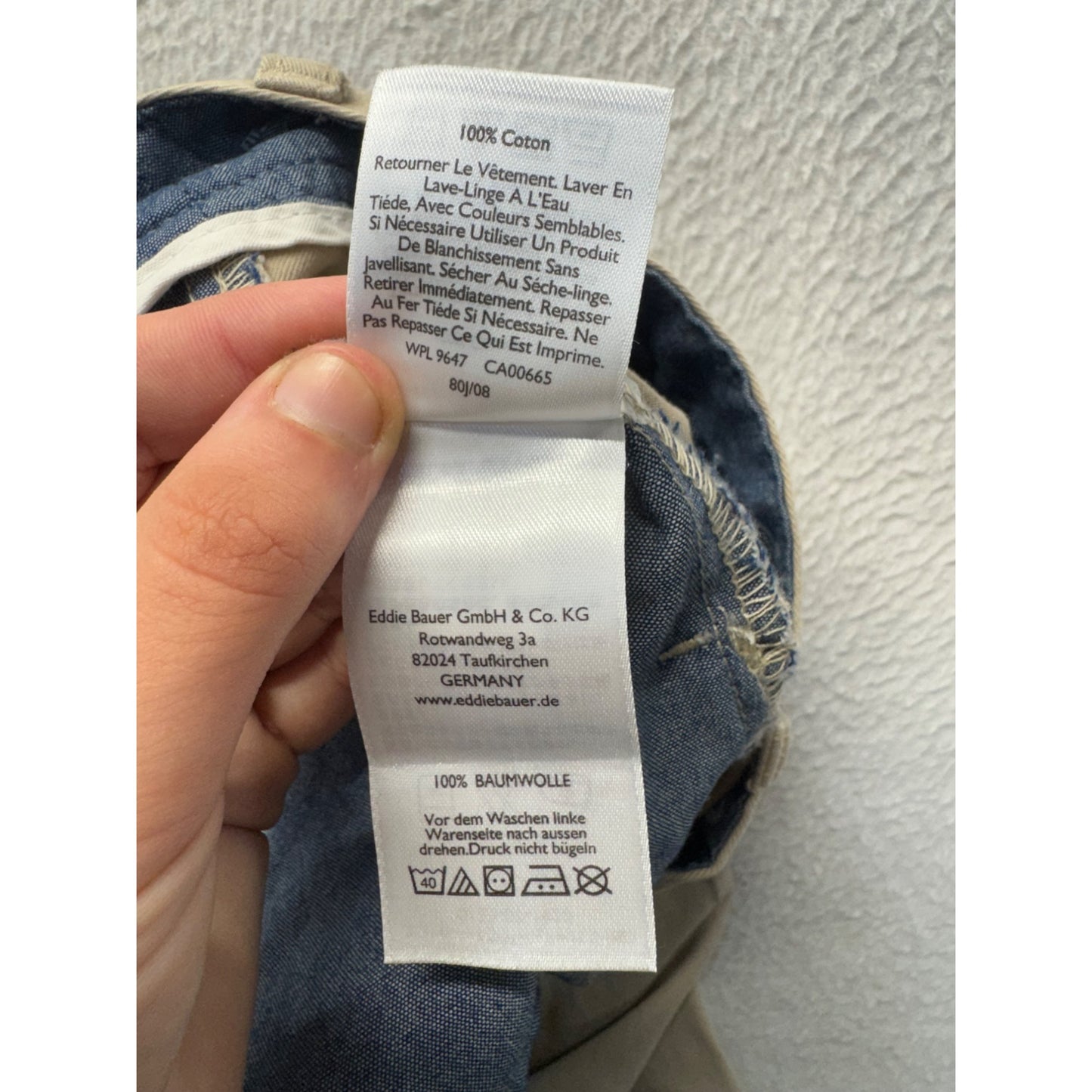 Eddie Bauer Straight Leg Khaki Pants Size 4 Made In Sri Lanka #167B