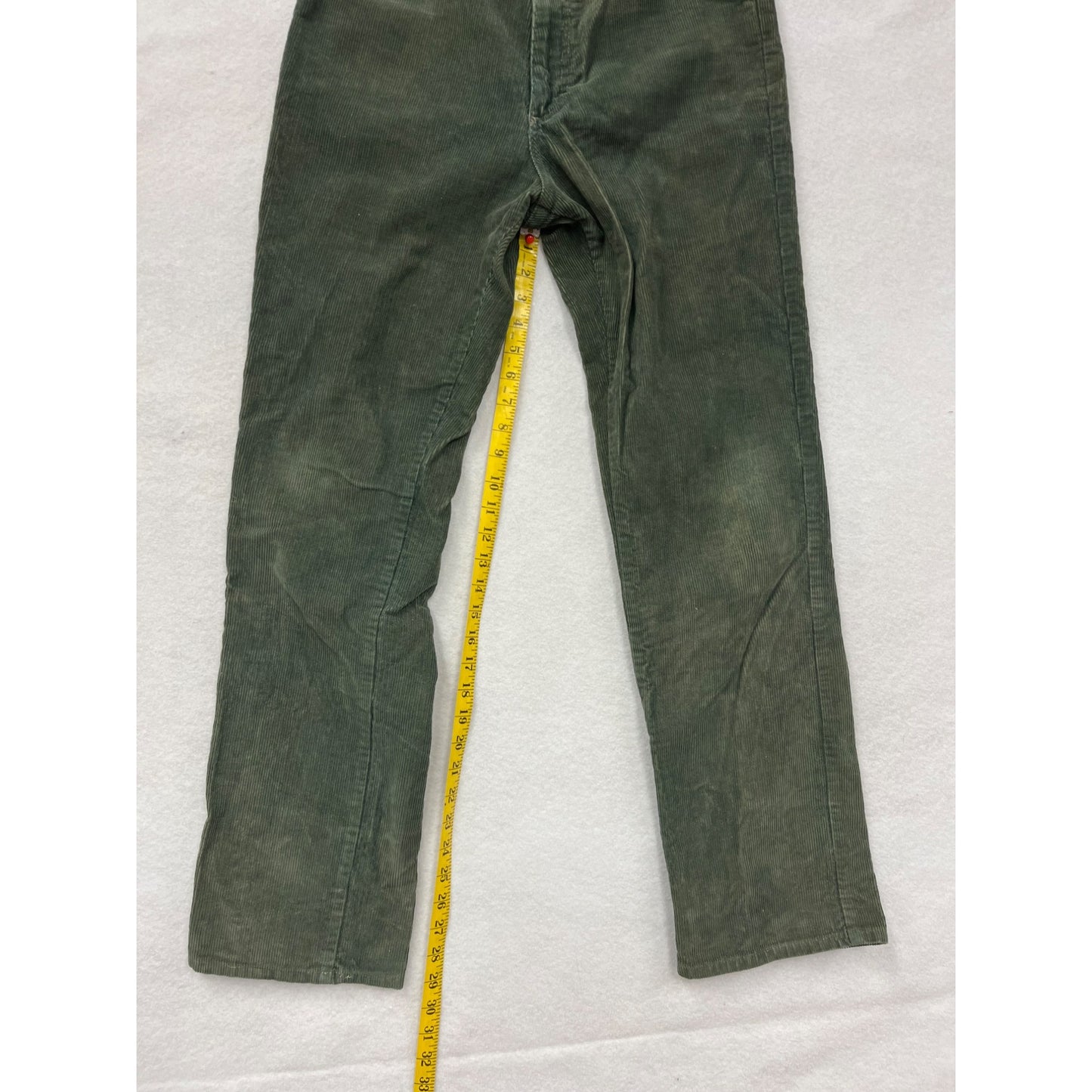 L.L. Bean Green Corduroy Pants #2946