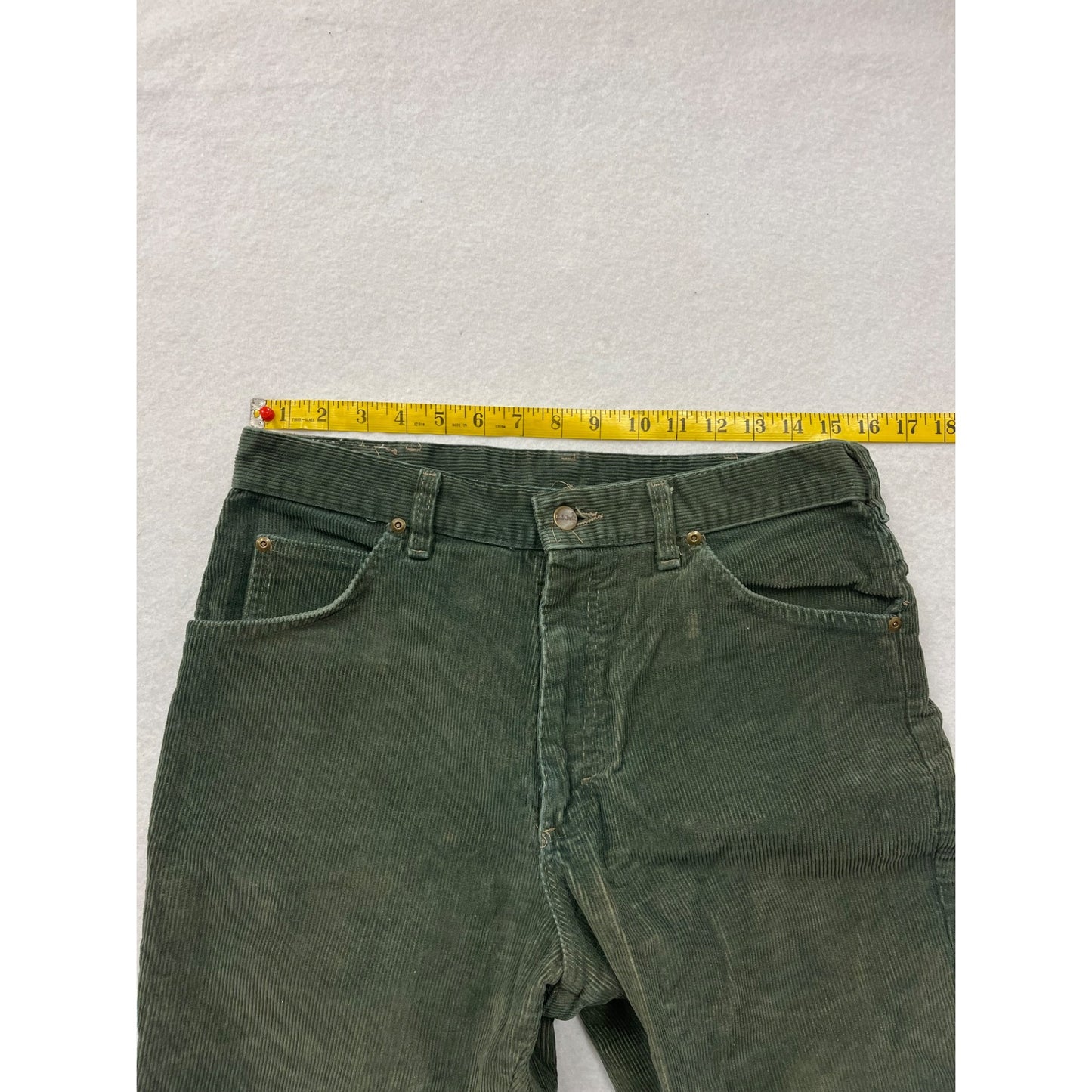 L.L. Bean Green Corduroy Pants #2946