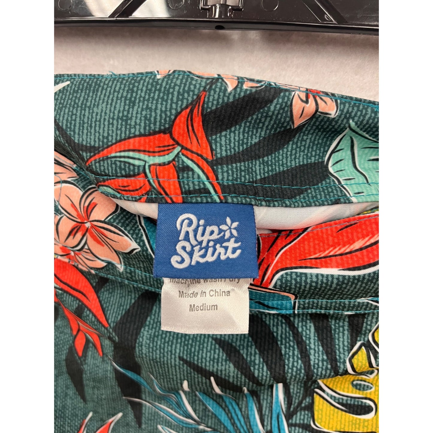 RipSkirt Tropical Print Skirt Medium #8544