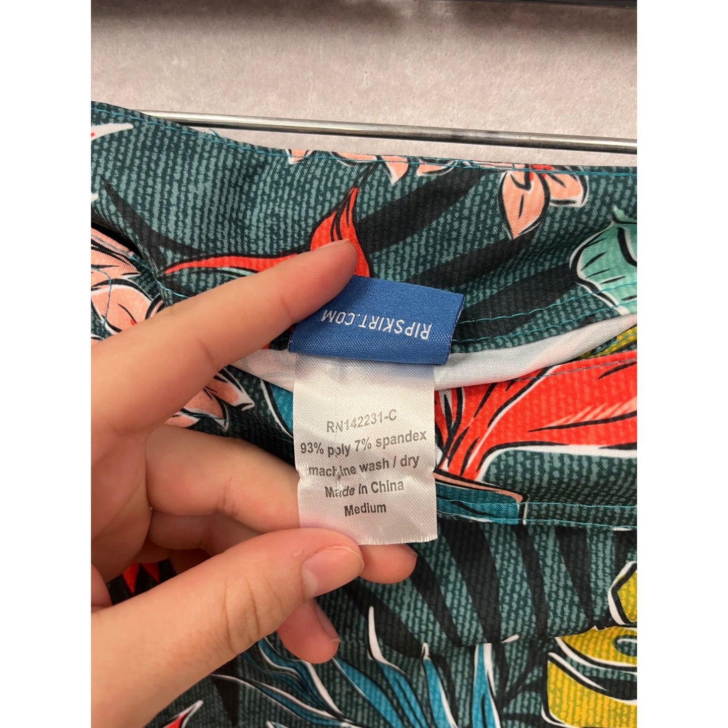 RipSkirt Tropical Print Skirt Medium #8544