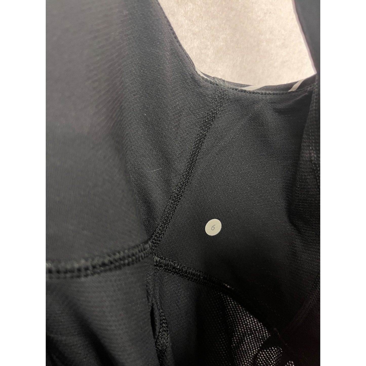 Lululemon Black & White Striped Athletic Tank Top Size 6 #166A