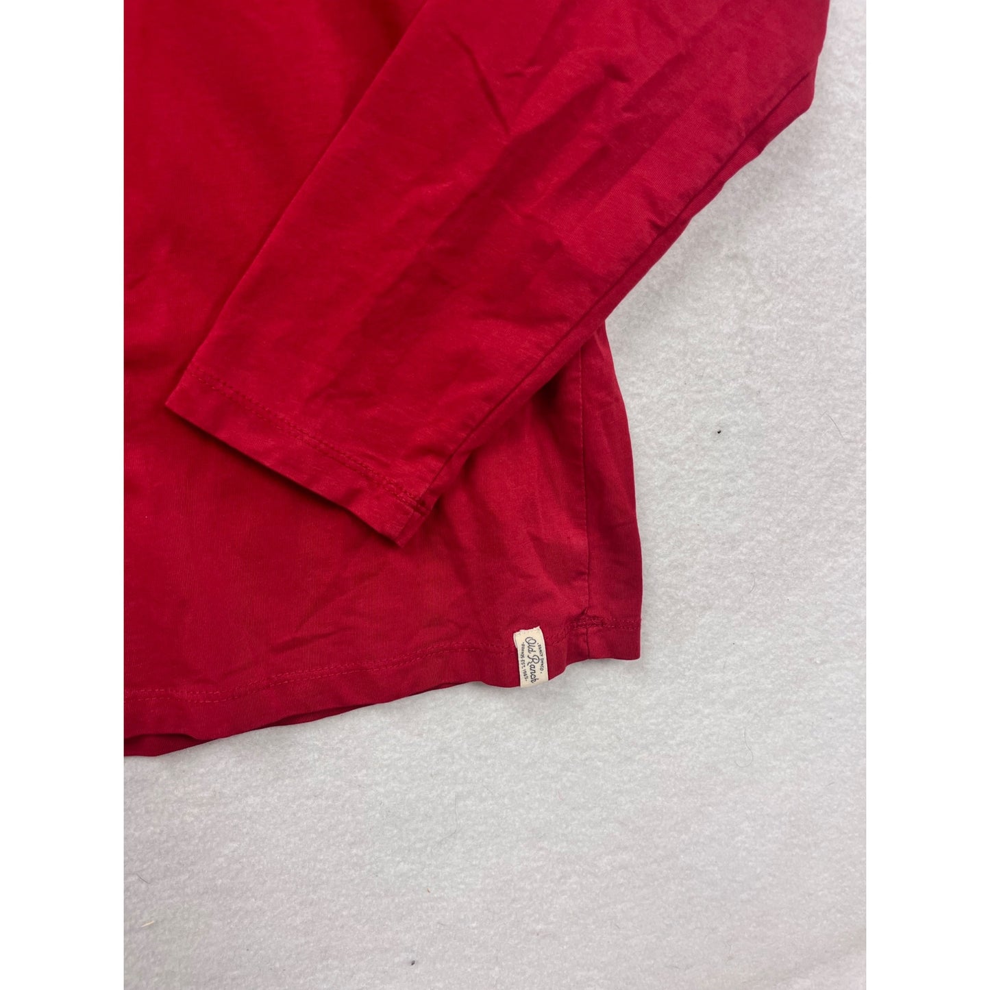 XL Red Old Ranch Long-Sleeve Cotton Turtleneck Shirt #8526