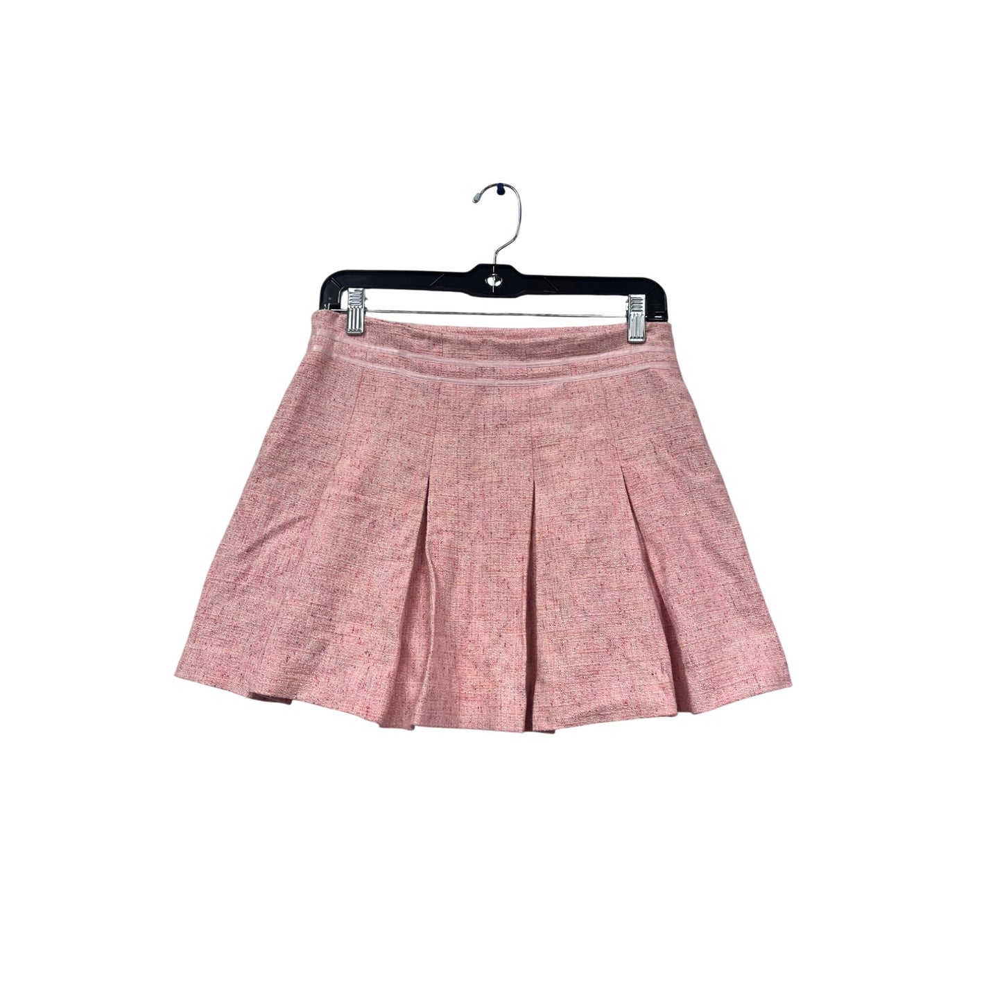 Pink Pleated Mini Skirt Size 2 By Liquid #515A