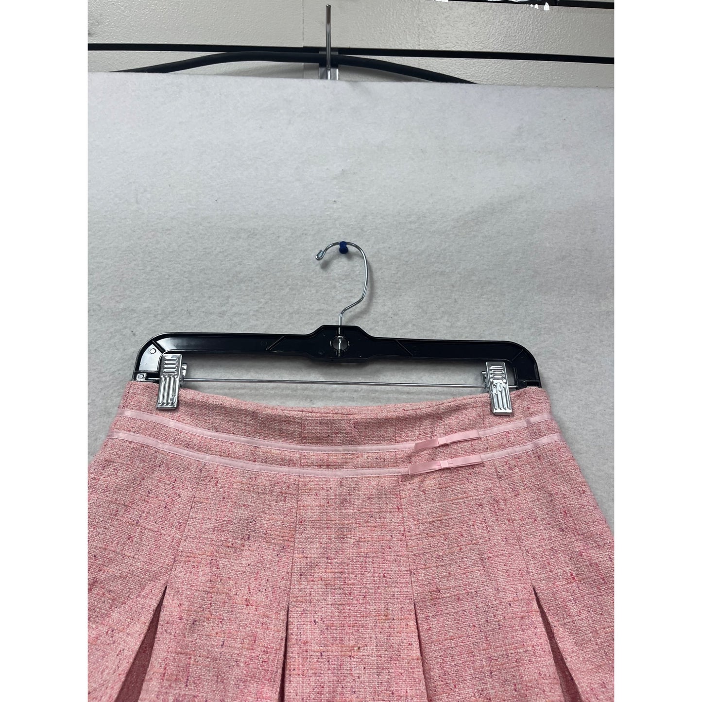 Pink Pleated Mini Skirt Size 2 By Liquid #515A