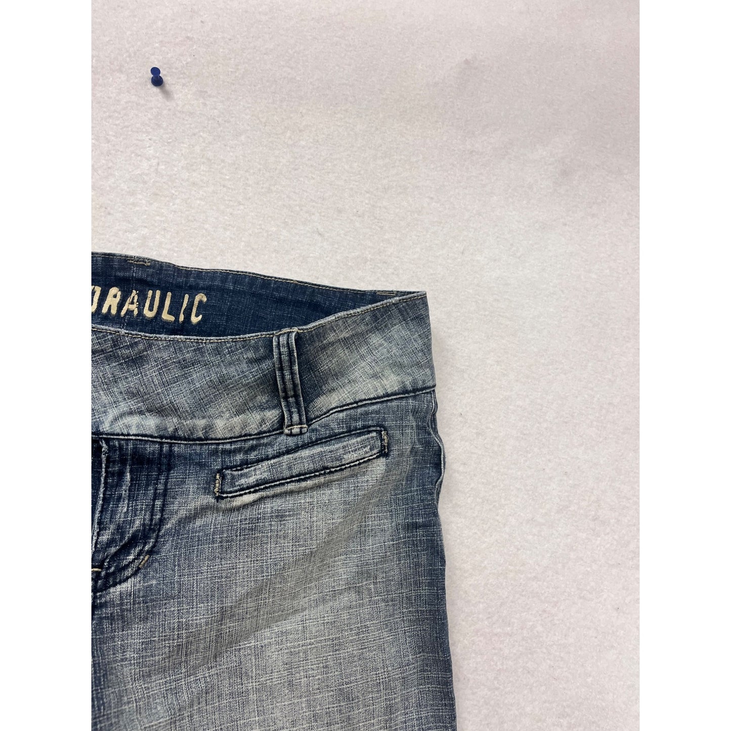 Hydraulic Denim Bermuda Shorts Size 13/14 Blue #704A