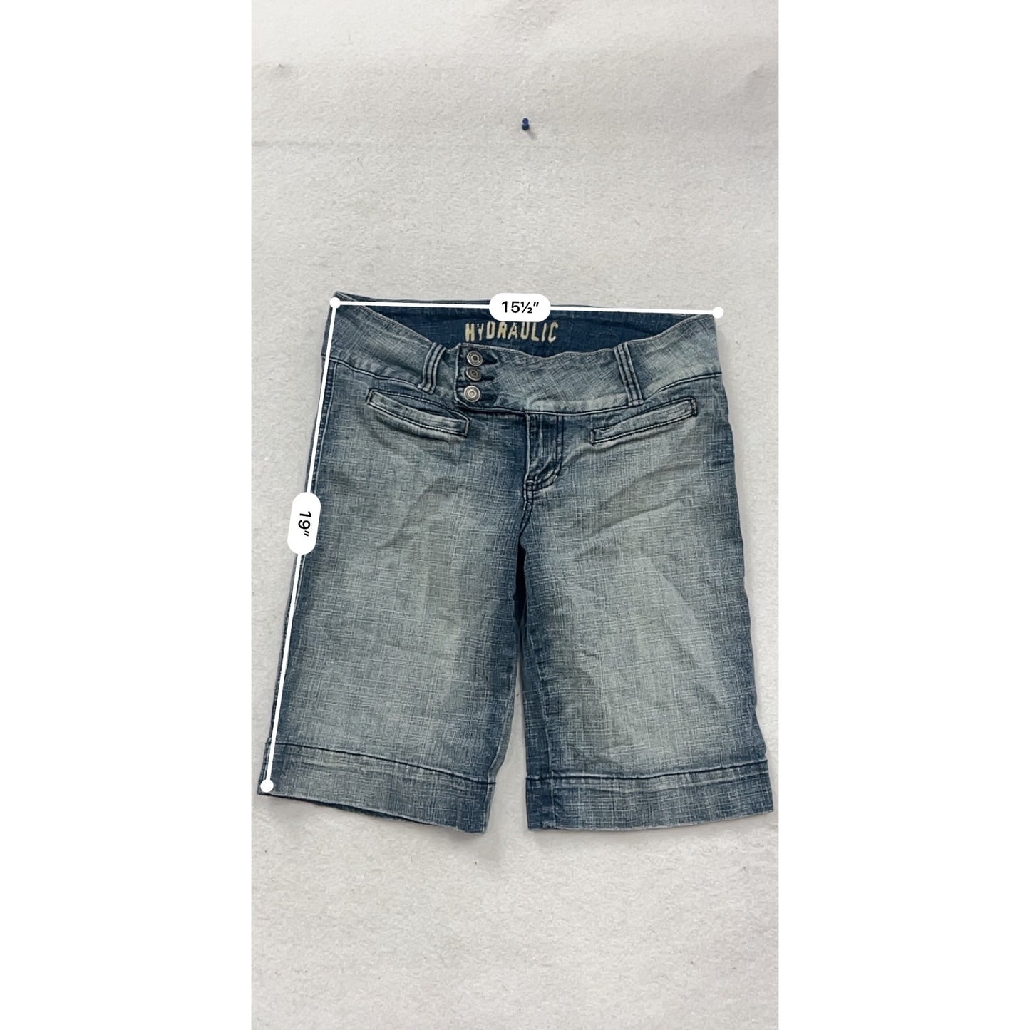 Hydraulic Denim Bermuda Shorts Size 13/14 Blue #704A