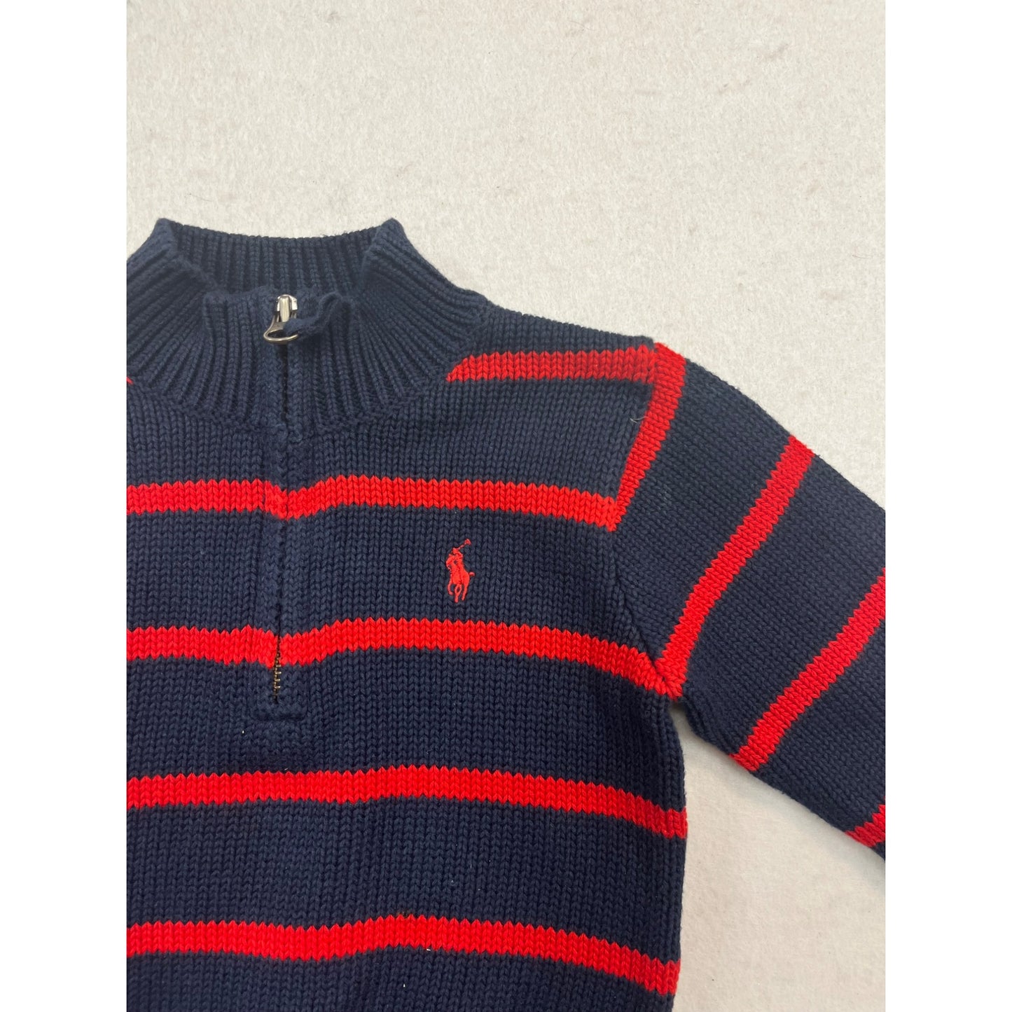 Baby’s Knitted Ralph Lauren Quarter-Zip #2469