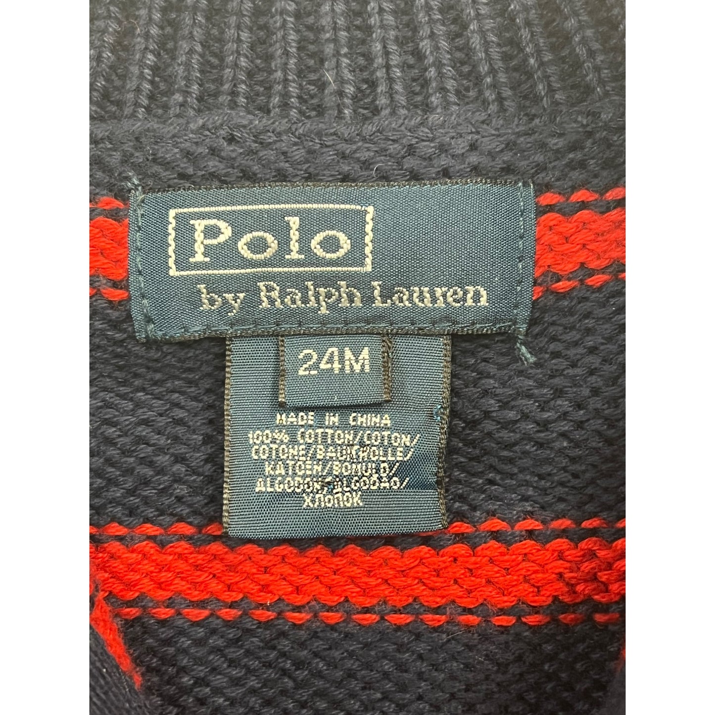 Baby’s Knitted Ralph Lauren Quarter-Zip #2469