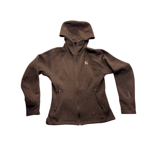 Backcountry Womens Brown Hooded Full-Zip #7632