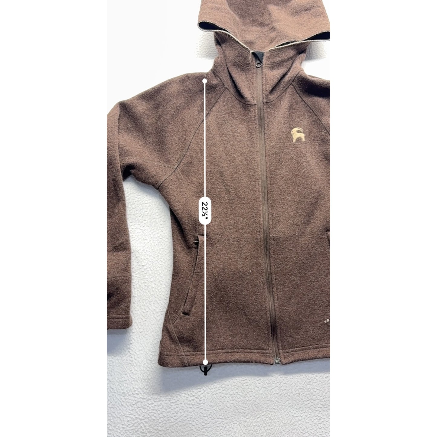 Backcountry Womens Brown Hooded Full-Zip #7632