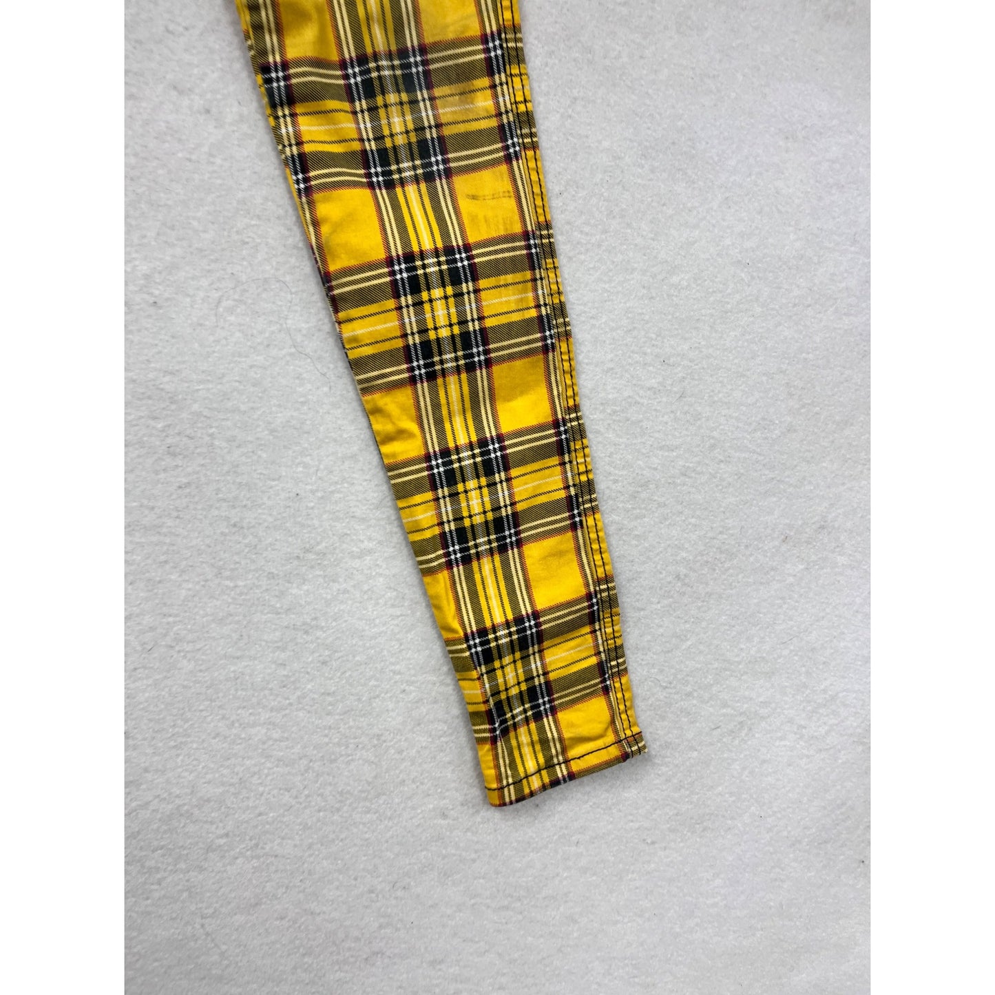 Tripp NYC Yellow & Black Plaid Skinny Pants Womens Size 25 (US 1) #8929