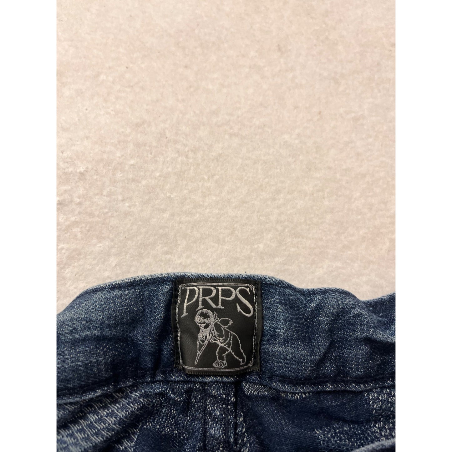 PRPS Distressed Straight Leg Jeans Size 38 Blue Denim #789A