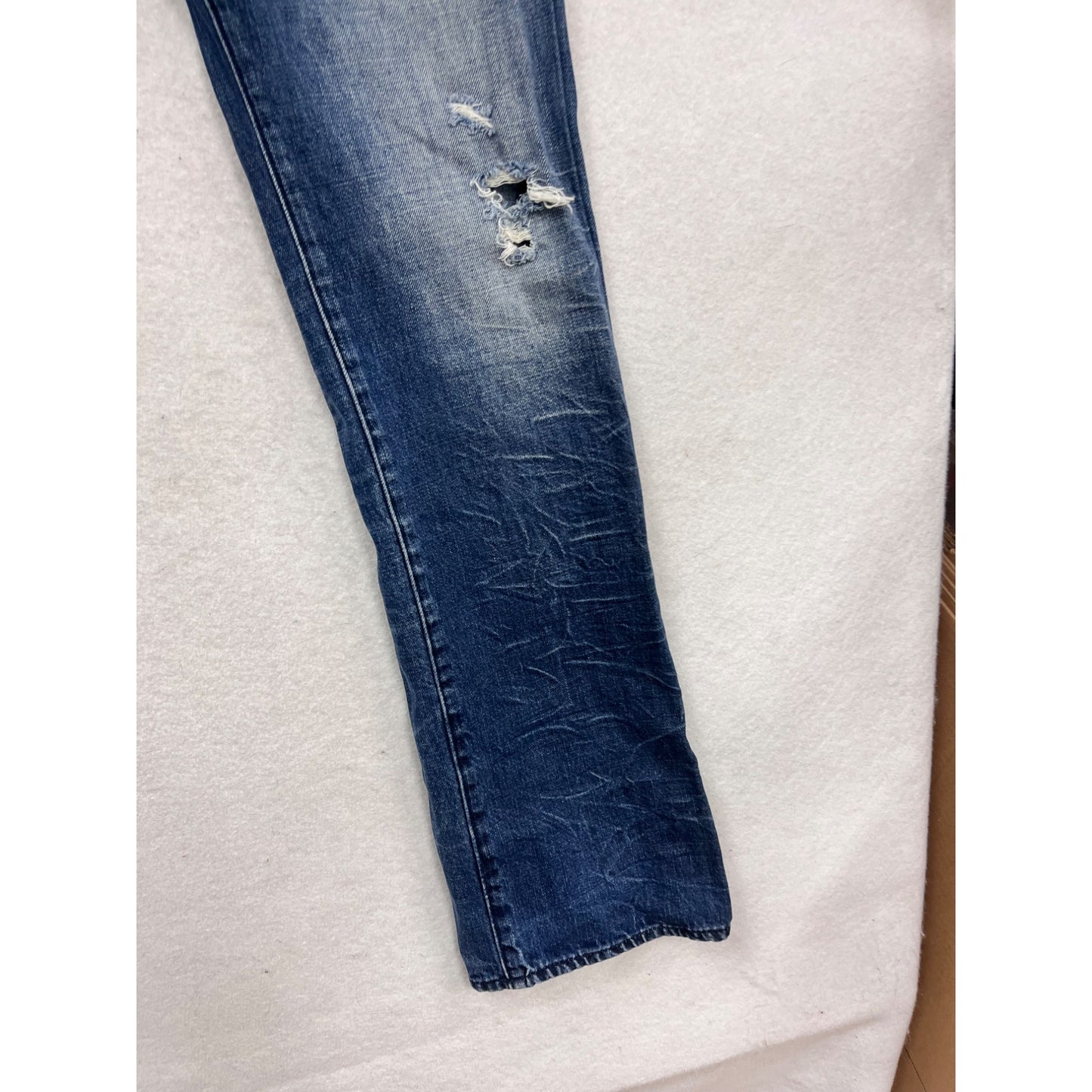 PRPS Distressed Straight Leg Jeans Size 38 Blue Denim #789A