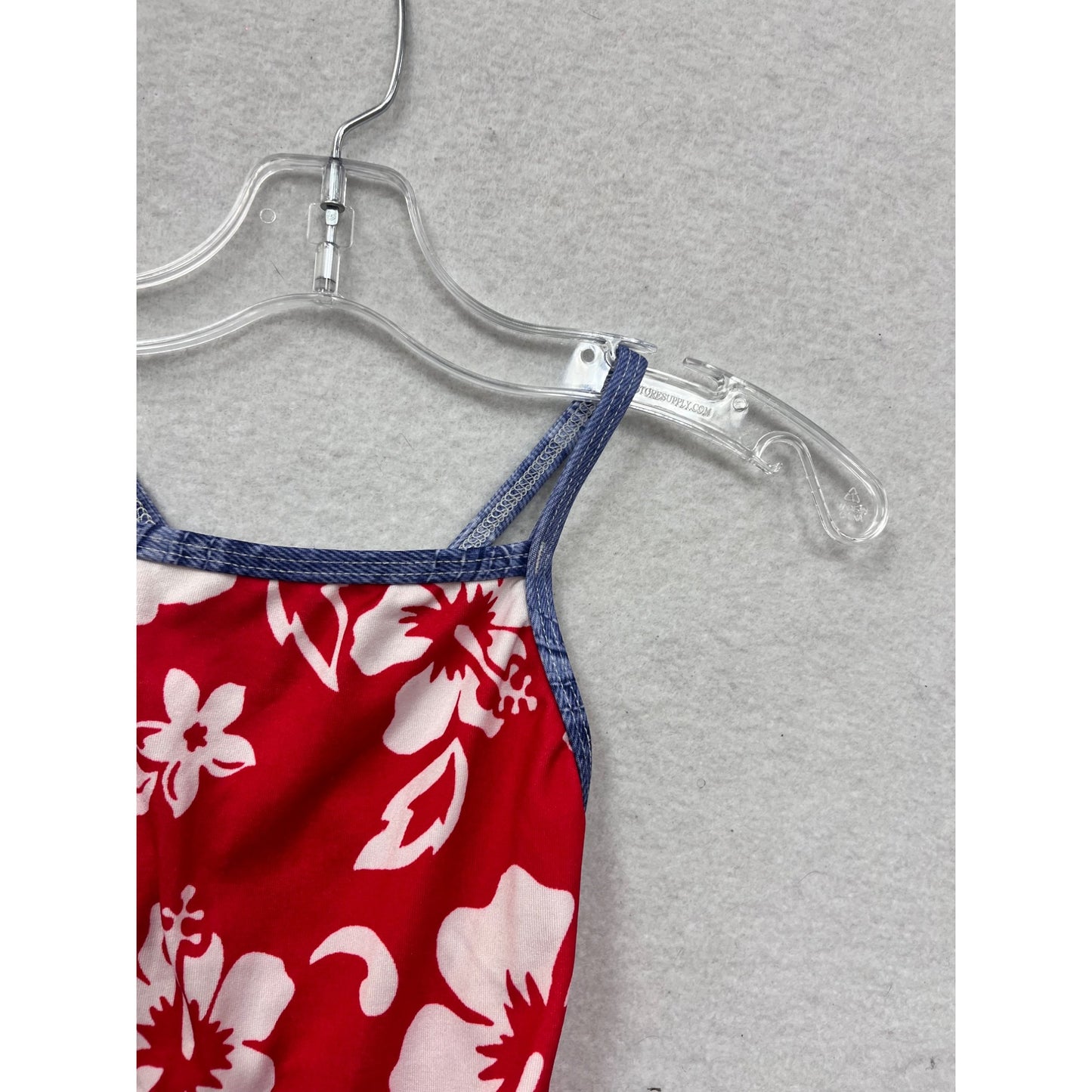 2T Cruz Red & White Floral One Piece Swimsuit #8499