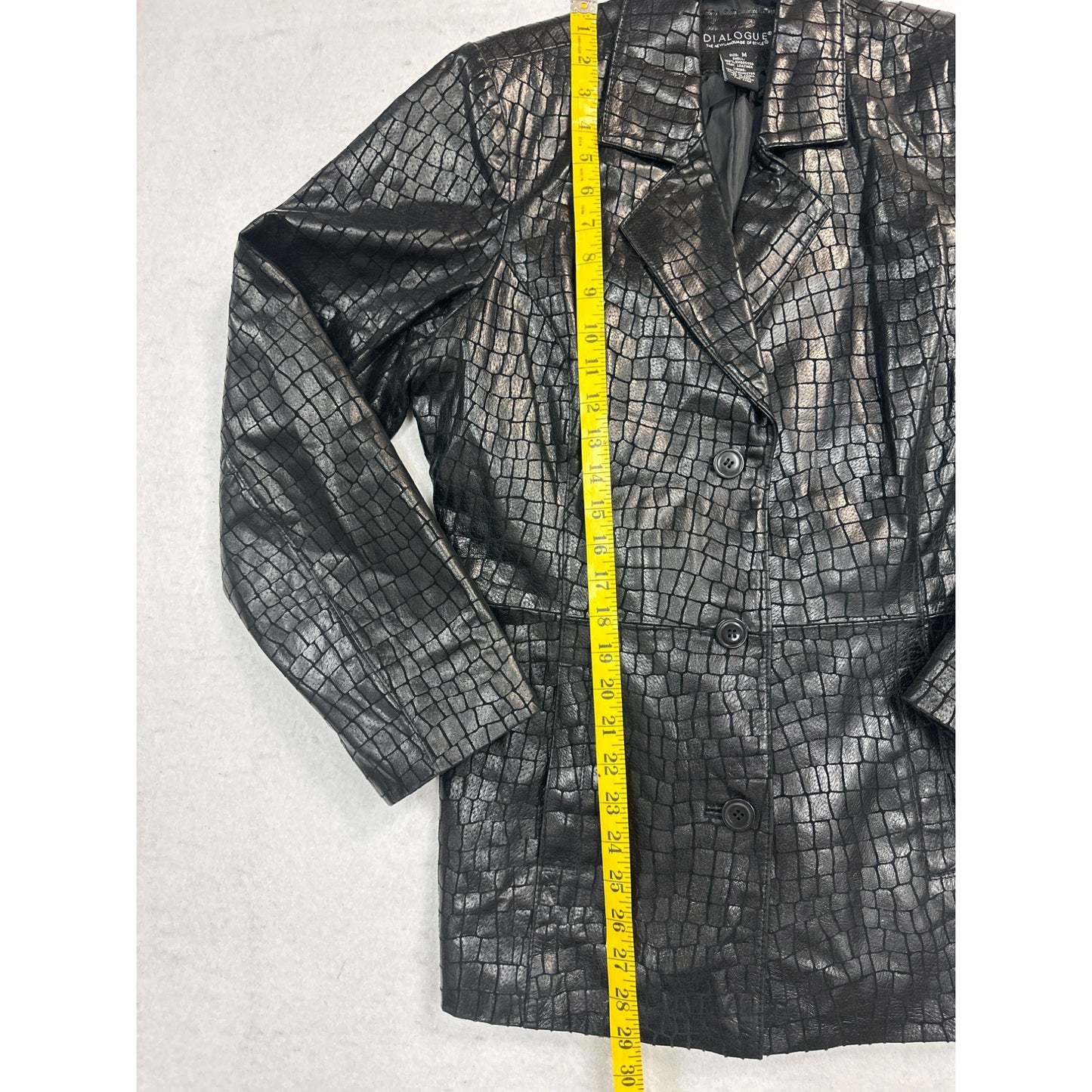 100% CROCODILE LEATHER Dialogue Jacket