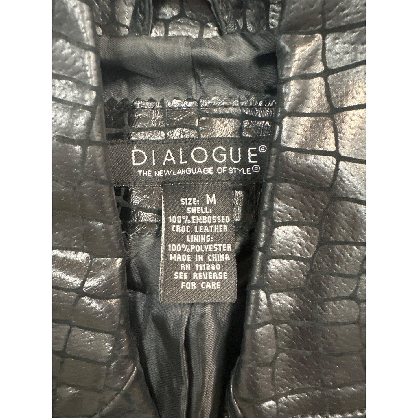 100% CROCODILE LEATHER Dialogue Jacket