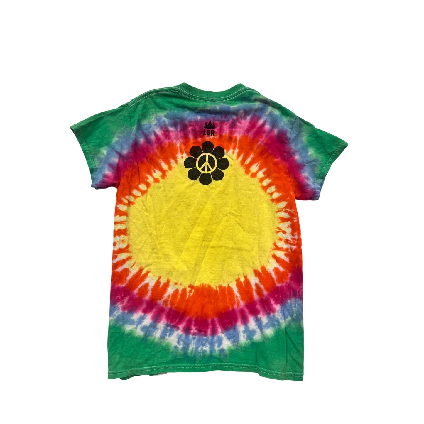 Tie-Dye Short Sleeve T-Shirt With Hippie Car Graphic For Adults #447A