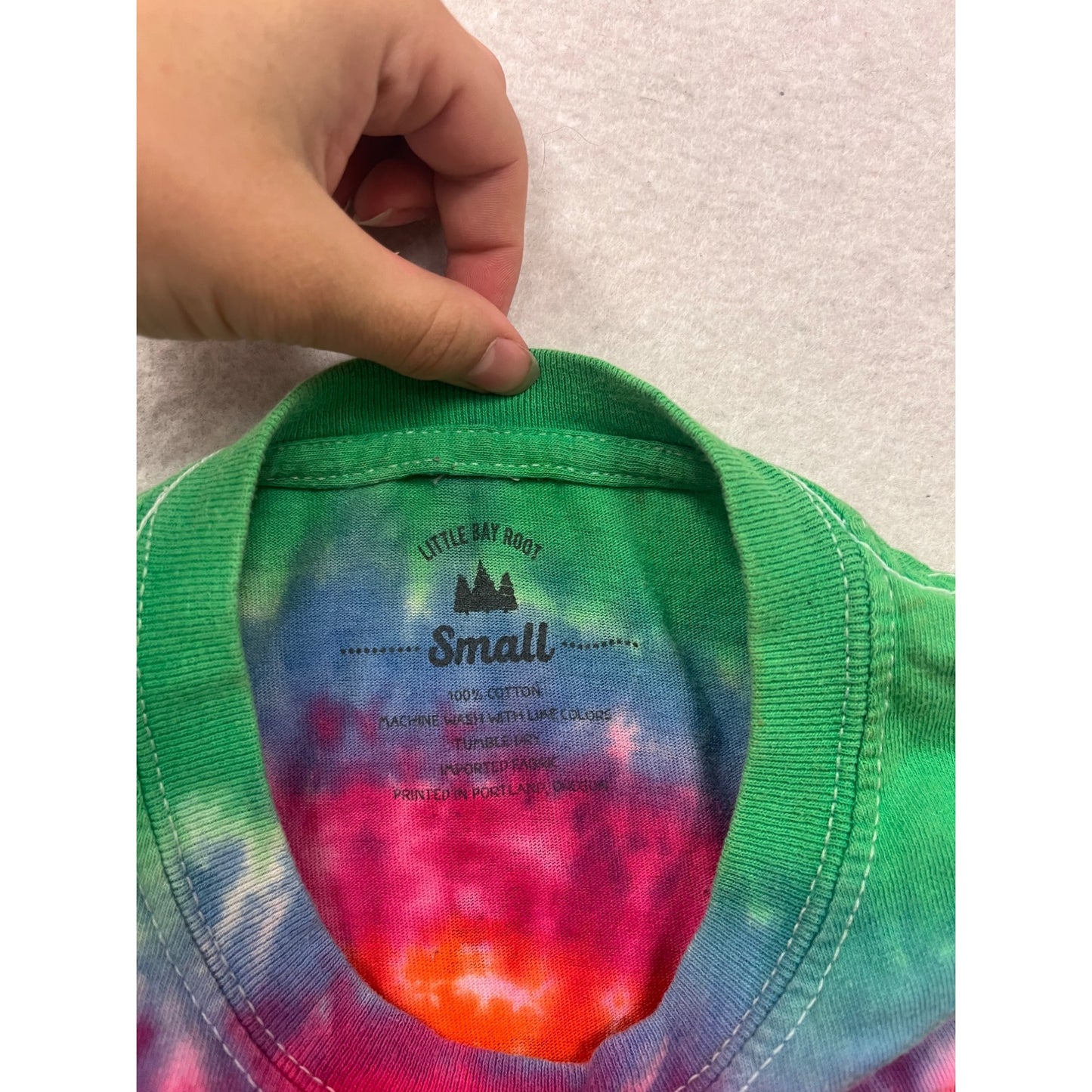 Tie-Dye Short Sleeve T-Shirt With Hippie Car Graphic For Adults #447A
