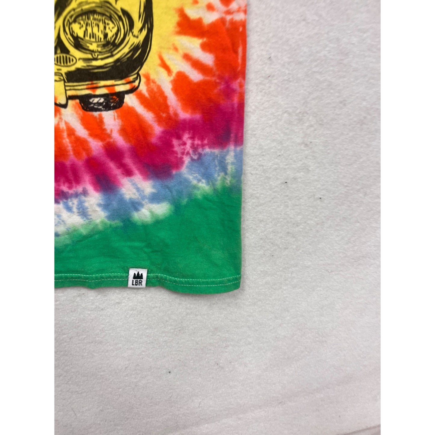 Tie-Dye Short Sleeve T-Shirt With Hippie Car Graphic For Adults #447A