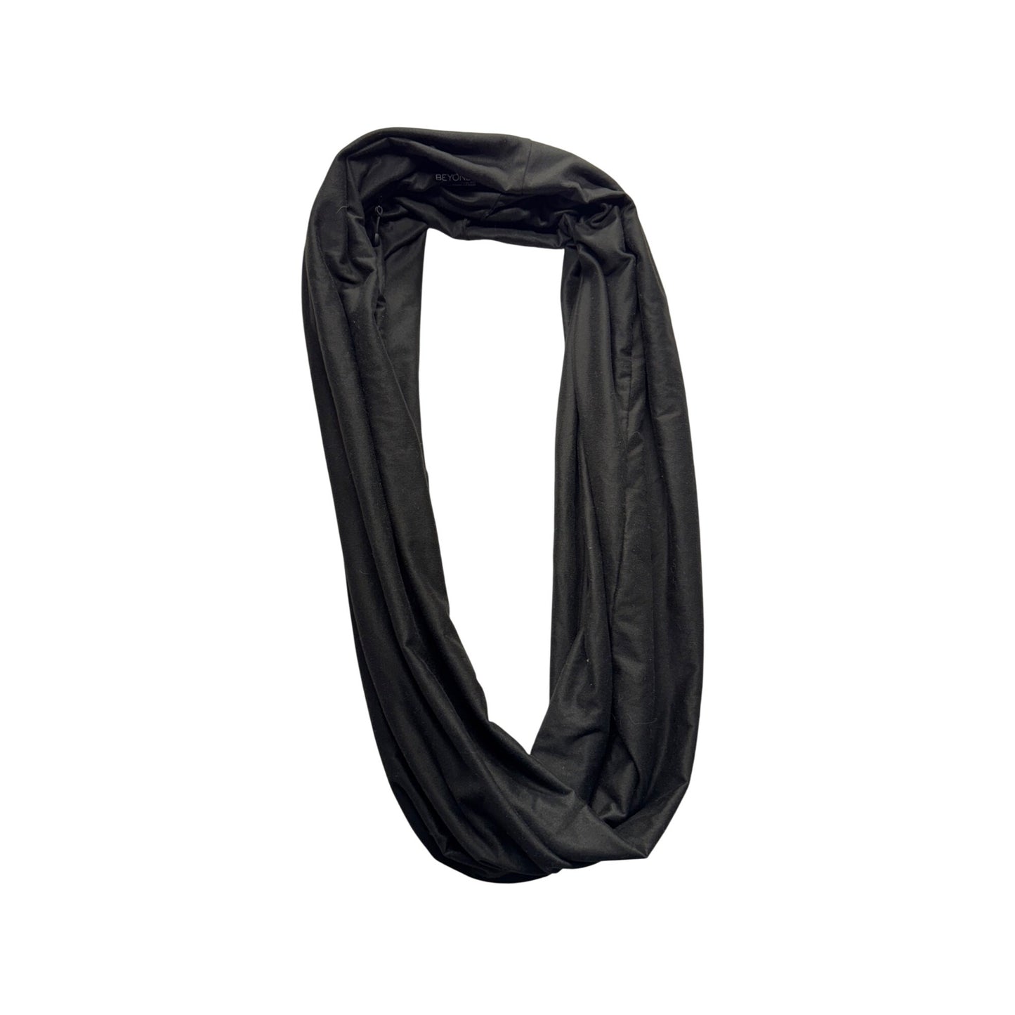 Beyond Yoga Black Infinity Scarf With Hidden Zipper Pocket #9499