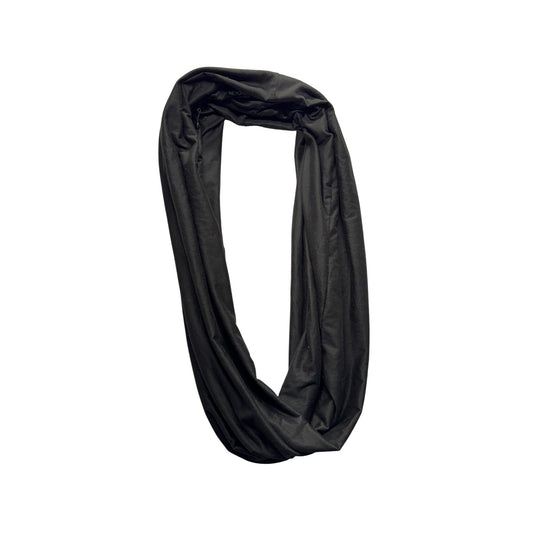 Beyond Yoga Black Infinity Scarf With Hidden Zipper Pocket #9499
