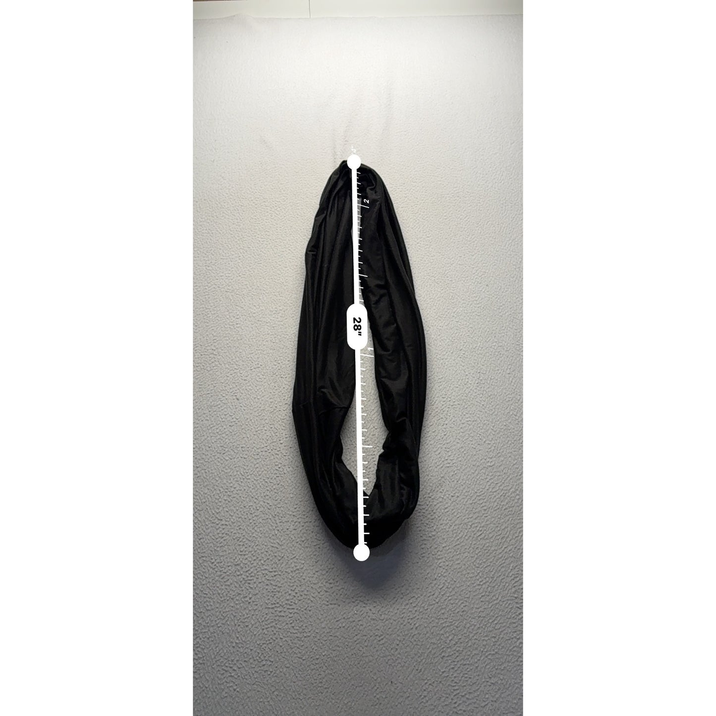 Beyond Yoga Black Infinity Scarf With Hidden Zipper Pocket #9499