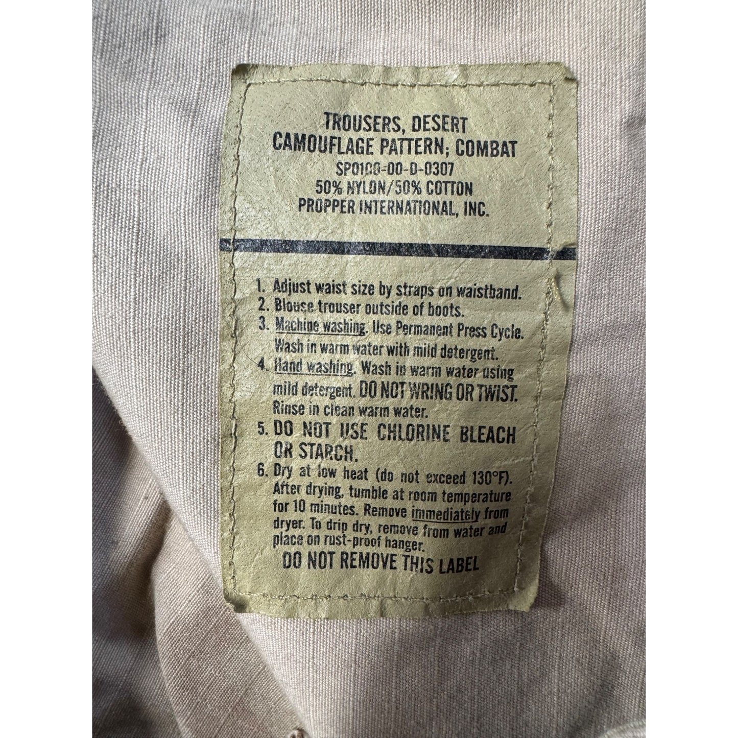 Desert Camouflage Tactical Cargo Pants With Adjustable Waist #9770