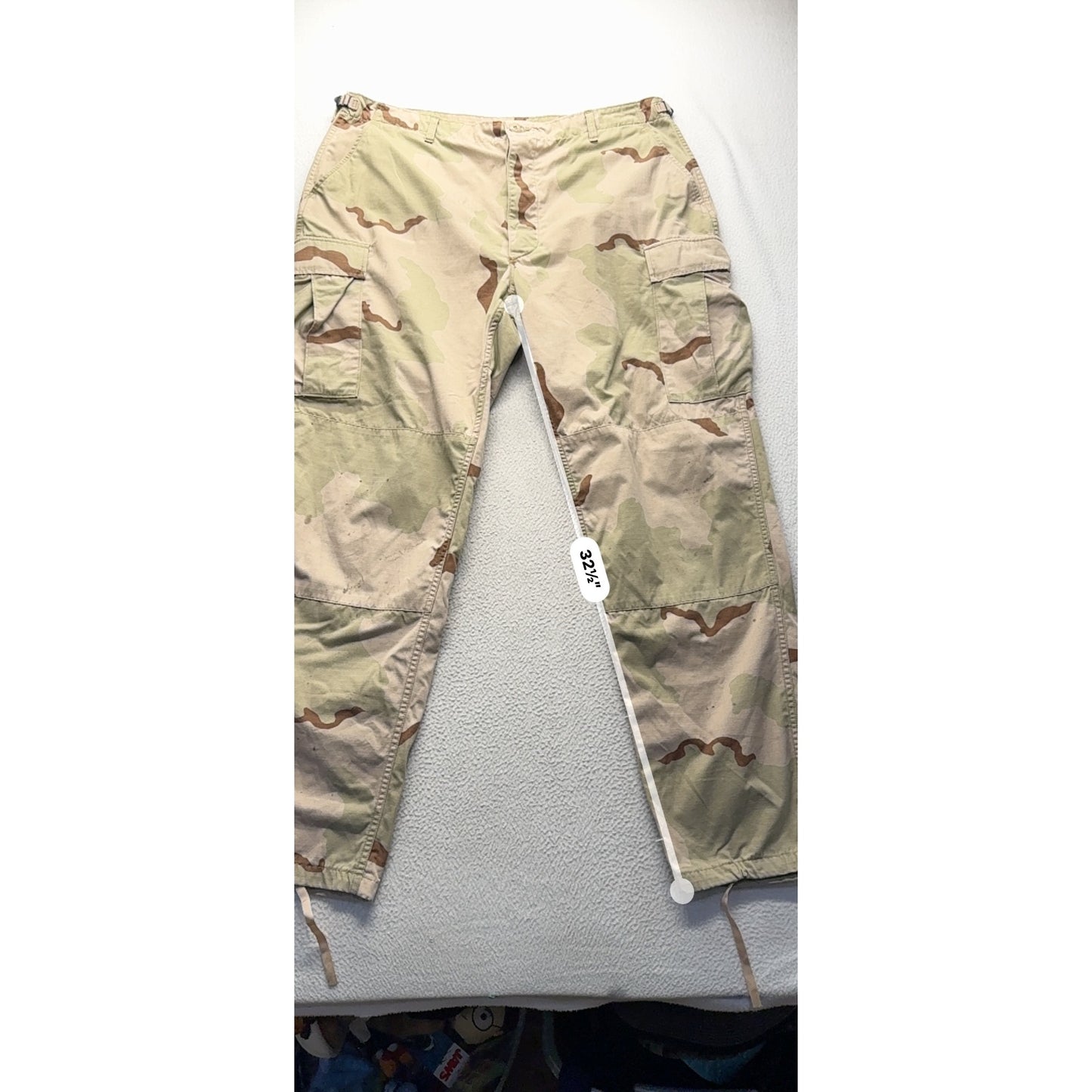 Desert Camouflage Tactical Cargo Pants With Adjustable Waist #9770