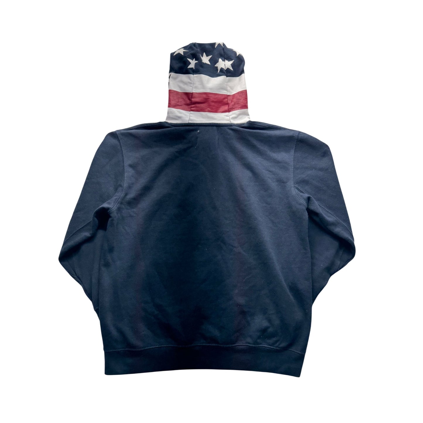 Deadwood South Dakota Hoodie Navy Pullover With American Flag S Design #154B