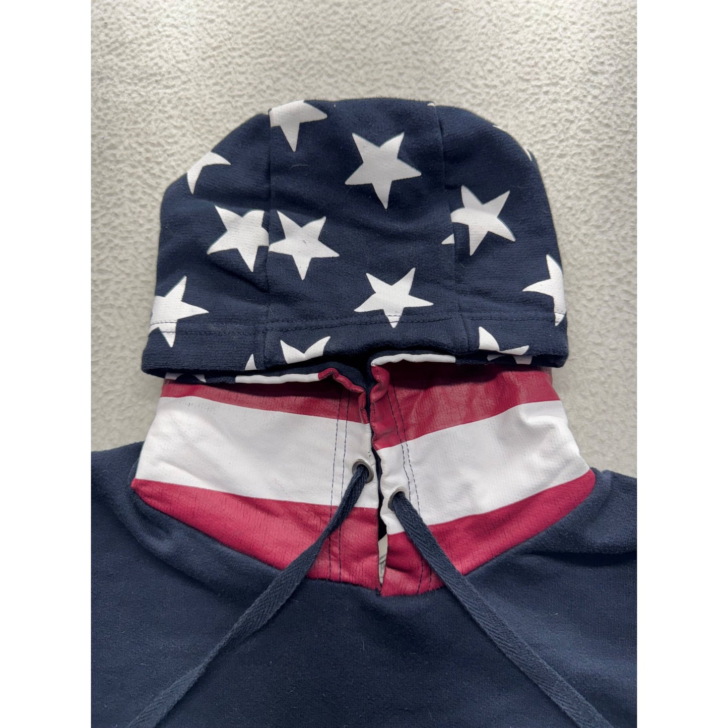 Deadwood South Dakota Hoodie Navy Pullover With American Flag S Design #154B
