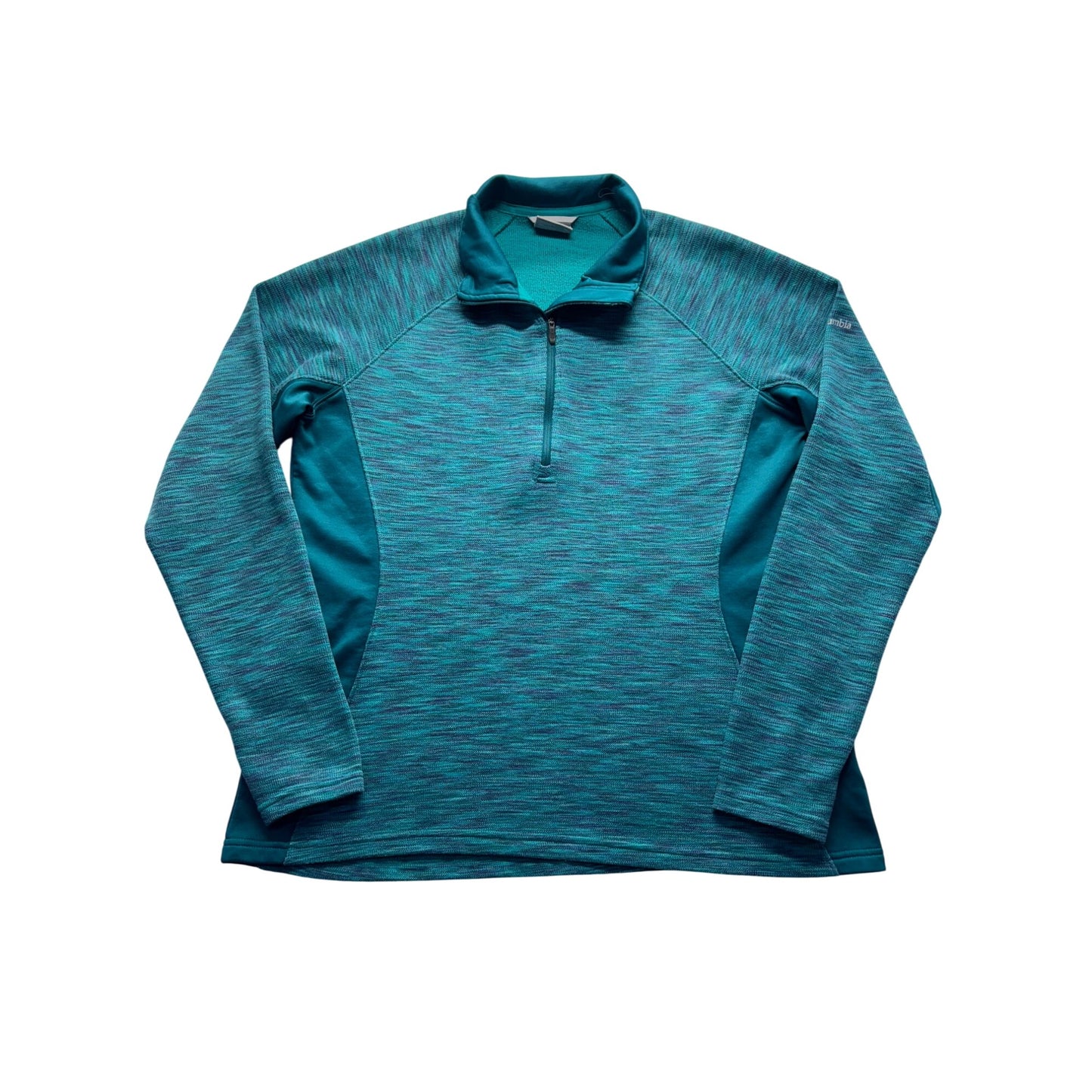 Columbia XL Teal Quarter-Zip Pullover Activewear Top #9160