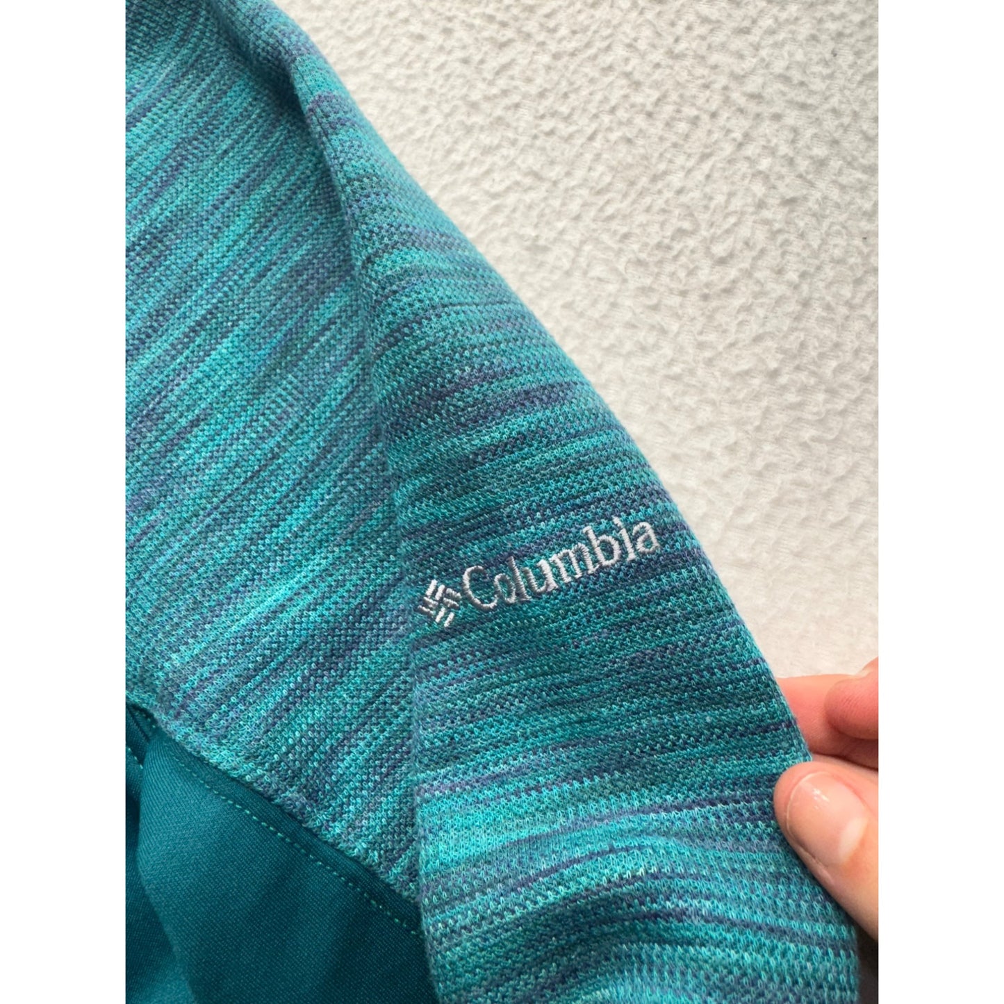 Columbia XL Teal Quarter-Zip Pullover Activewear Top #9160