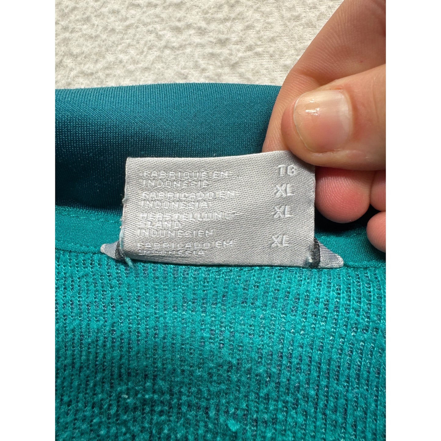 Columbia XL Teal Quarter-Zip Pullover Activewear Top #9160