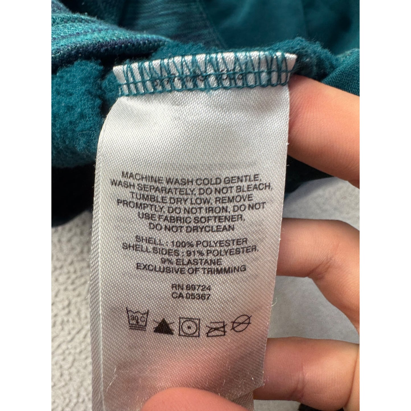 Columbia XL Teal Quarter-Zip Pullover Activewear Top #9160