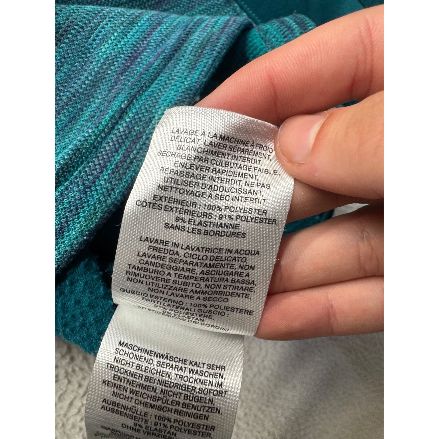 Columbia XL Teal Quarter-Zip Pullover Activewear Top #9160